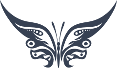 Beautiful Detailed Butterfly Sticker