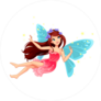 Beautiful Flying Fairy Sticker