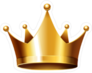 Beautiful Gold Crown Sticker