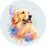 Beautiful Golden Retriever Sticker