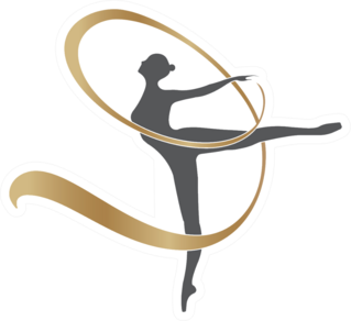 Beautiful Gymnast Silhouette Sticker