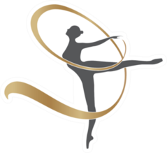 Beautiful Gymnast Silhouette Sticker