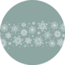 Beautiful Hand Drawn Snowflakes On Pale Background Sticker