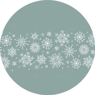 Beautiful Hand Drawn Snowflakes On Pale Background Sticker