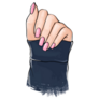 Beautiful Hand With Pink Manicure Nail Polish Sticker