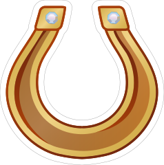 Beautiful Horseshoe Cowboy Sticker