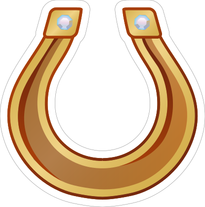 Beautiful Horseshoe Cowboy Sticker