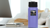 Beautiful Iceland Sticker on a Water Bottle (New) example