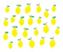 Beautiful Lemon Pattern Sticker