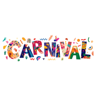 Beautiful Lettering For Brazil Carnival Sticker