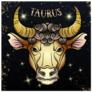 Beautiful Line Art Taurus Zodiac Sticker