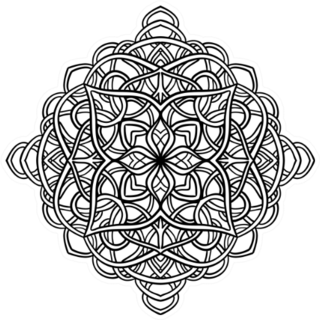 Beautiful Mandala In Celtic Style Sticker