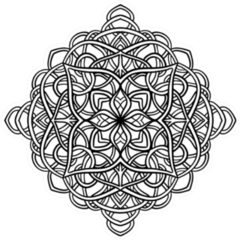 Beautiful Mandala In Celtic Style Sticker