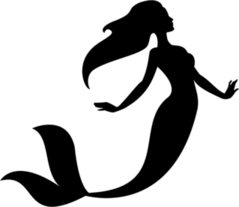 Beautiful Mermaid Silhouette Sticker