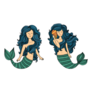 Beautiful Mermaid Twins Sticker
