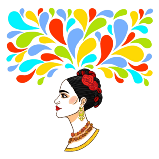 Beautiful Mexican Woman: Imagination Sticker