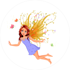 Beautiful Nature Flying Fairy Sticker