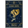 Beautiful Navy Blue Virgo Zodiac Sign Sticker
