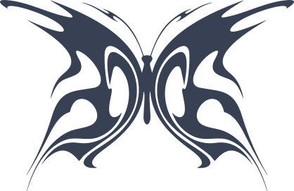 Beautiful Painted Butterfly Sticker