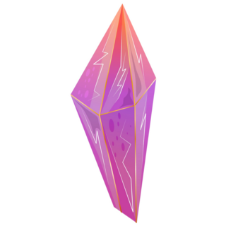 Beautiful Pink Crystal Sticker