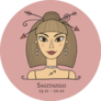 Beautiful Sagittarius Girl Portrait Sticker