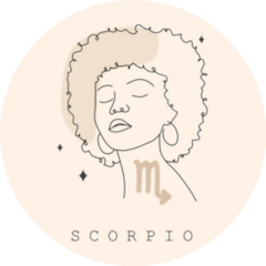 Beautiful Scorpio Woman Zodiac Sticker