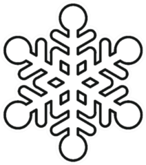 Beautiful Snowflake Icon Sticker
