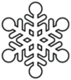 Beautiful Snowflake Icon Sticker