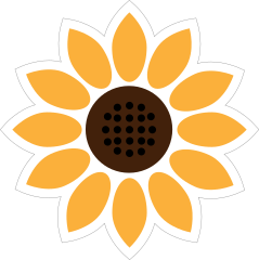 Beautiful Sunflower Sticker