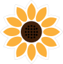 Beautiful Sunflower Sticker