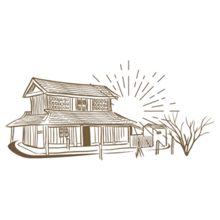 Beautiful Traditional Vietnam Stilt House Sticker