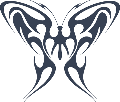 Beautiful Tribal Butterfly Sticker