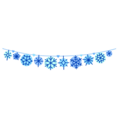 Beautiful Winter Snowflakes Garland Sticker