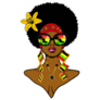 Beautiful Woman Jamaica Sticker