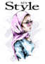 Beautiful Young Woman In Head Scarf My Style Sticker