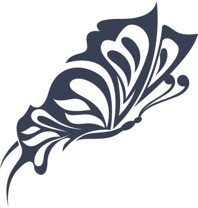 Beautifully Detailed Butterfly Flying Sticker