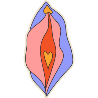  Beauty Female Reproductive System Sticker