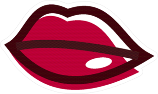 Beauty Lips Logo Sticker