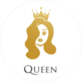 Beauty Queen Crown Circle Sticker