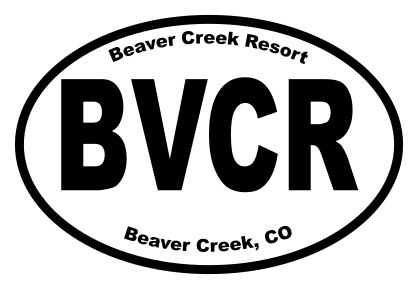 Beaver Creek Resort Oval Sticker