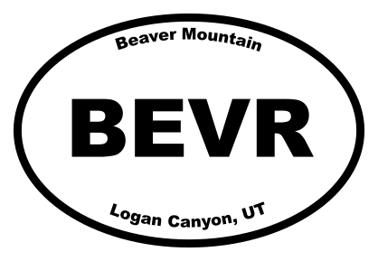 Beaver Mountain Oval Sticker