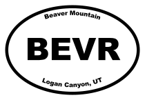 Beaver Mountain Oval Sticker