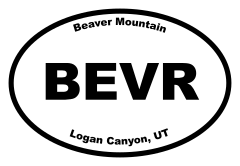 Beaver Mountain Oval Sticker
