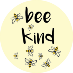 Bee Kind Bee Lettering Sticker