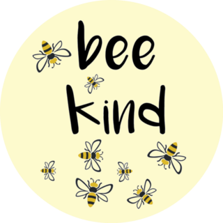 Bee Kind Bee Lettering Sticker