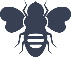 Bee With Big Wings Sticker