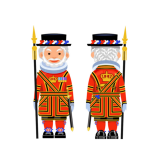 Beefeater Costume At Tower Of London, England Sticker