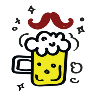 Beer And A Mustache Sticker