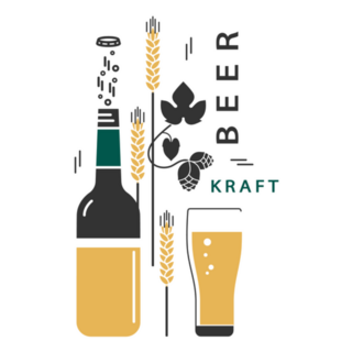 Beer Bottle And A Glass Cute Illustration Sticker