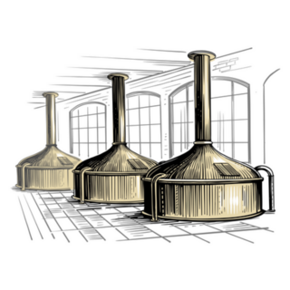 Beer Brewery Tanks Interior Sticker